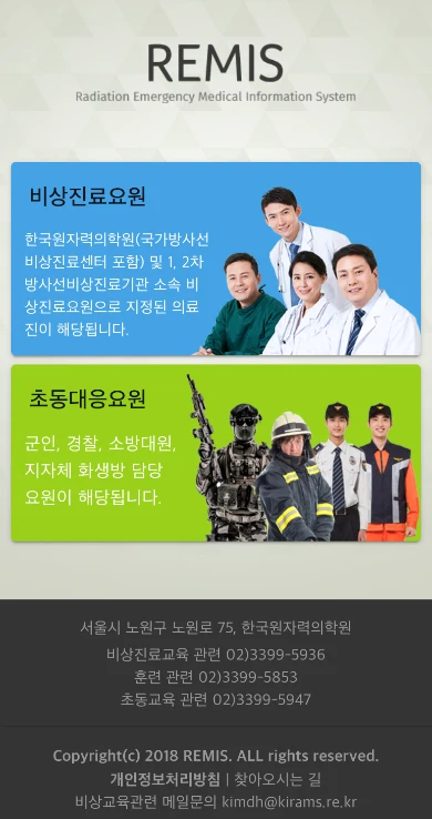 REMIS 모바일 웹사이트