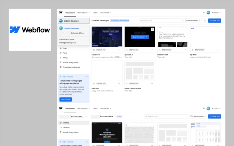 Webflow 기반 웹사이트